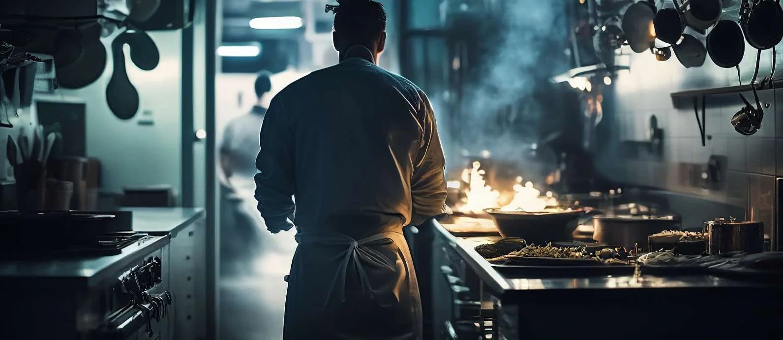 Chef in a professional kitchen