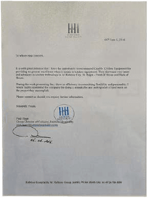 Client recommendation letter 2