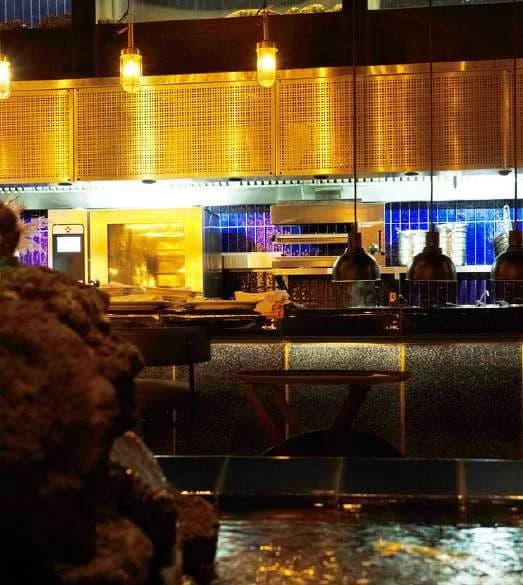 Restaurant bar and back counter