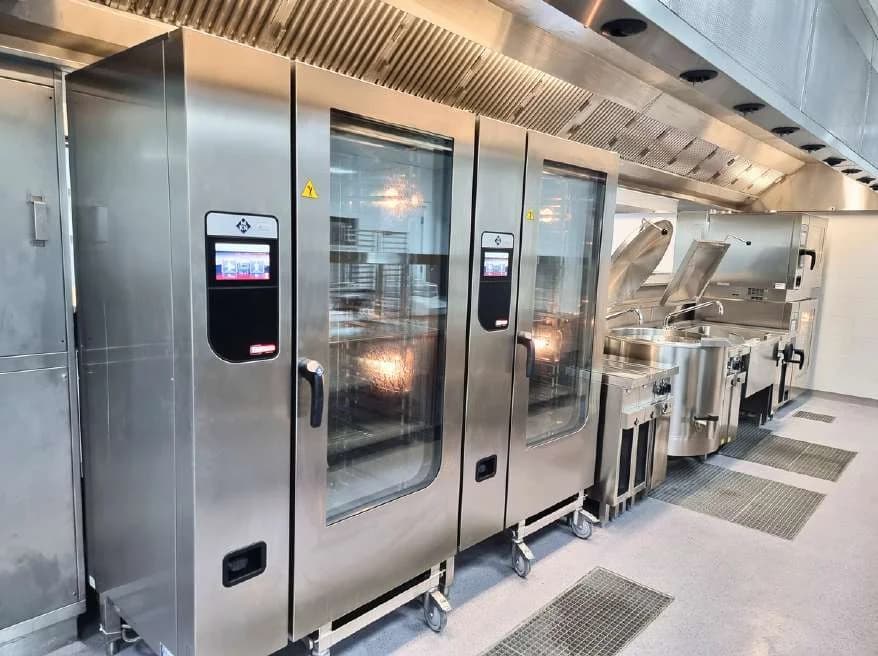 Stacked combination ovens
